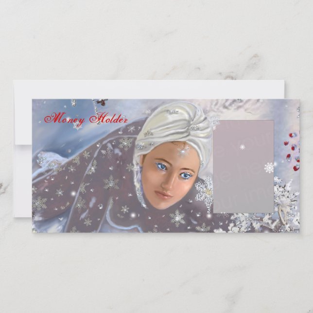 Helgdag Money Holder Julkort (Framsida)