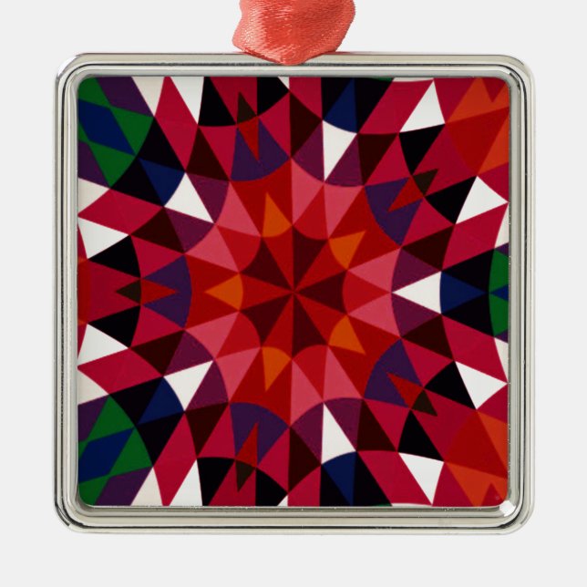 Helgdag Mönster Julgransprydnad Metall (Framsidan)