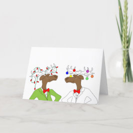 Helgdag Moose Card Helgkort