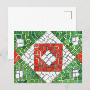 HELGDAG MOSAIC-vykort Helg Vykort