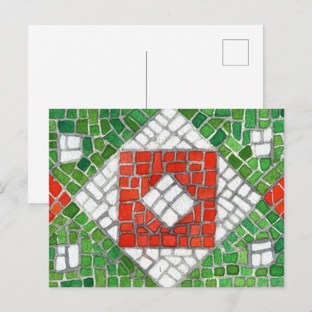 HELGDAG MOSAIC-vykort Helg Vykort (Fram/baksida)