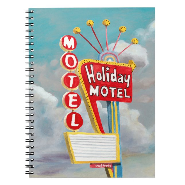 Helgdag Motel-tecken Anteckningsbok (Framsidan)