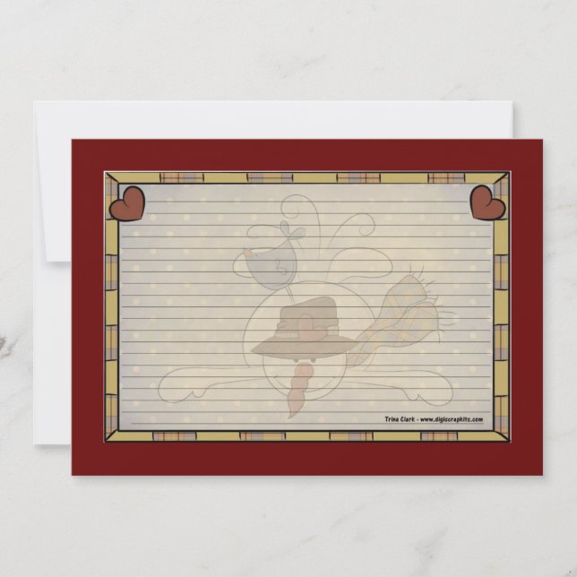 Helgdag mottagningskort inbjudningar (Framsida)