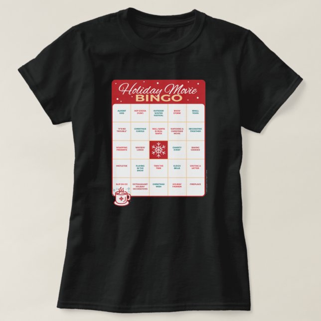 Helgdag Movie Bingo T Shirt (Design framsida)
