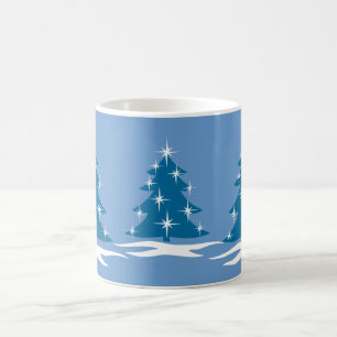 Helgdag-Mugg-kaffe Kopp Festive Blue-jul Kopp
