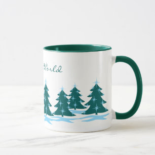 Helgdag-Mugg-kaffe Kopp Festive Julgran Kopp
