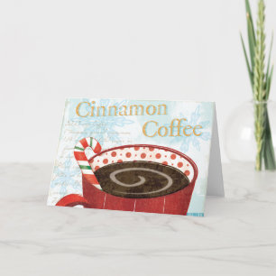 Helgdag Mugg med kanelkaffe Helgkort