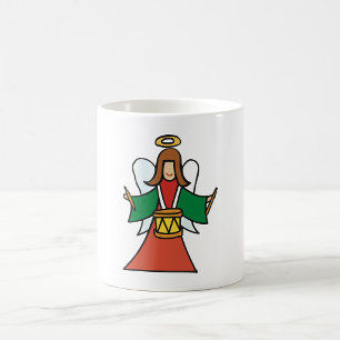 Helgdag Music Design för julgelen Drummer Kaffemugg