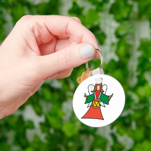 Helgdag Music Design för julgelen Drummer Nyckelring