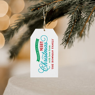 Helgdag Mycket God jul Presentetikett