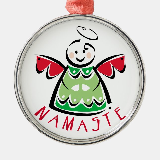 Helgdag Namaste Angel Ornament (Framsidan)