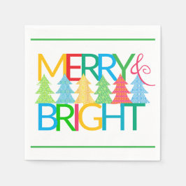 Helgdag Napkins i färglöst Träd Pappersservett