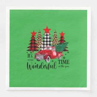 Helgdag Napkins "Wonderful Time"-design Pappersservett