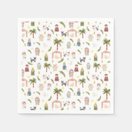 Helgdag Nativitetshjul Pappersservett