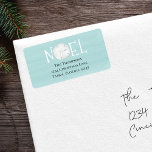 Helgdag Noel Watercolor Beach Tropical Sand Dollar Adressetikett<br><div class="desc">Den här designen har en returadressetikett för blå helgdag i julen med söt typografi av vit snyggt, med en ritning av tropisk ö över havet och US-dollar, ett turkotiskt blått vatten-hav, ett semesterfamiljetema för kustnära havsområden, en helgdag för julretur, med ett minimalistiskt stil brev, ett kreativ unikt coola-roligt, en marin...</div>