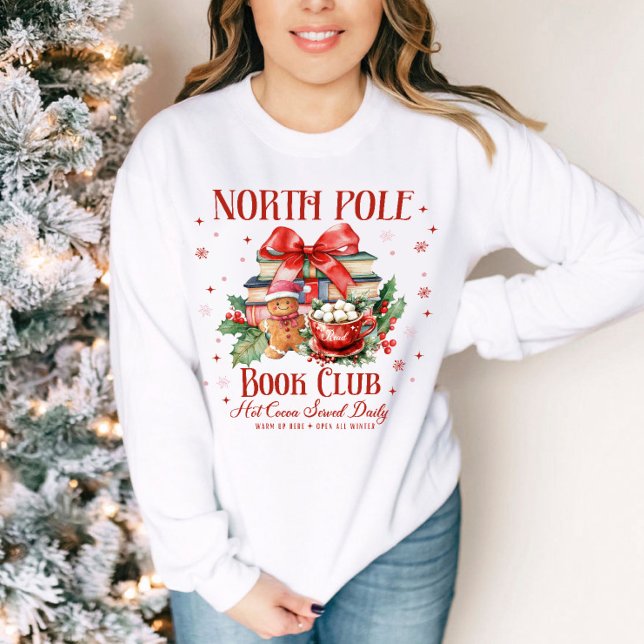 Helgdag North Pole Bok Klubb jul jul T Shirt (Skapare uppladdad)