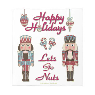 Helgdag Nutcracker Lets Go Nöt Anteckningsblock