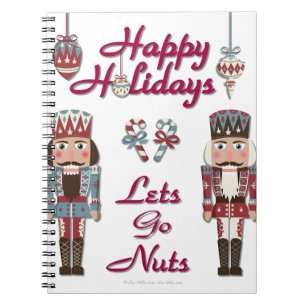 Helgdag Nutcracker Lets Go Nöt Anteckningsbok Med Spiral