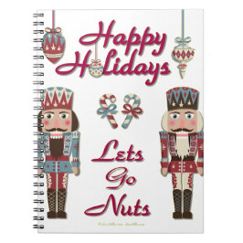 Helgdag Nutcracker Lets Go Nöt Anteckningsbok Med Spiral