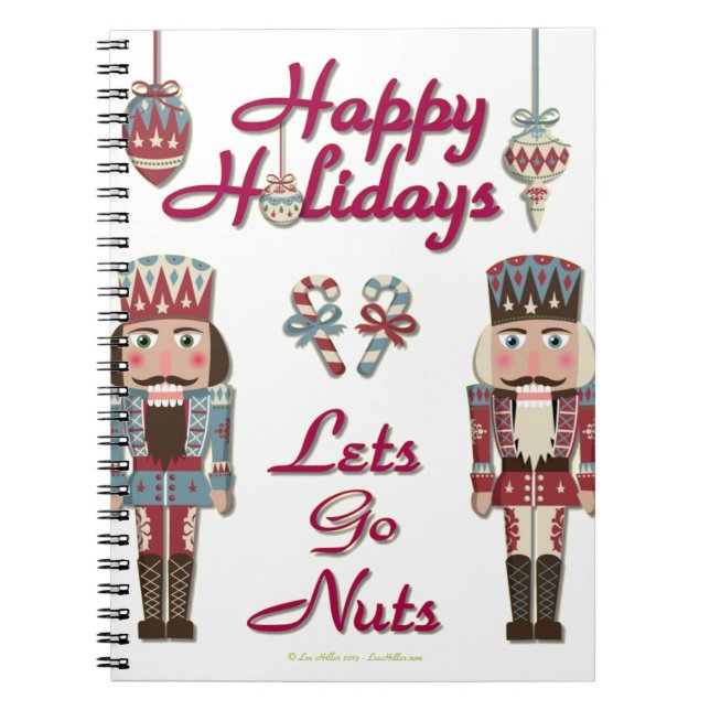 Helgdag Nutcracker Lets Go Nöt Anteckningsbok Med Spiral (Framsidan)