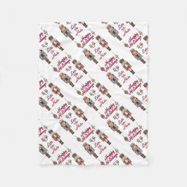 Helgdag Nutcracker Lets Go Nöt Fleecefilt