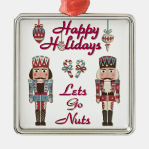 Helgdag Nutcracker Lets Go Nöt Julgransprydnad Metall