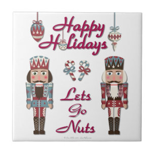 Helgdag Nutcracker Lets Go Nöt Kakelplatta
