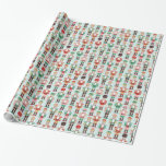 Helgdag Nutcracker Wrapping Papper Presentpapper<br><div class="desc">Konstruktion av Vector nutcracker mönster av Shelby Allison</div>