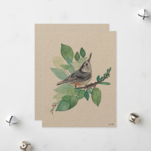 Helgdag Nuthatch Bird Julkort