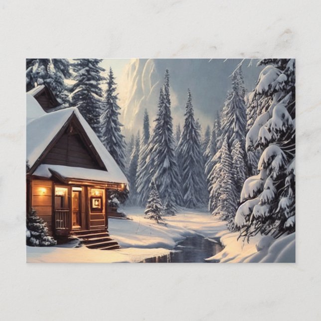 Helgdag - nyårskort för jul helg vykort (Framsida)
