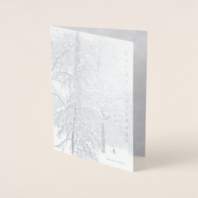 Helgdag och enkla nöjen folierat kort (Framsida)