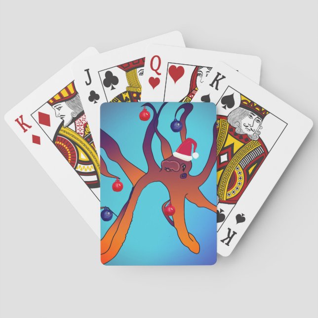 Helgdag Octopus-kort Casinokort (Baksidan)