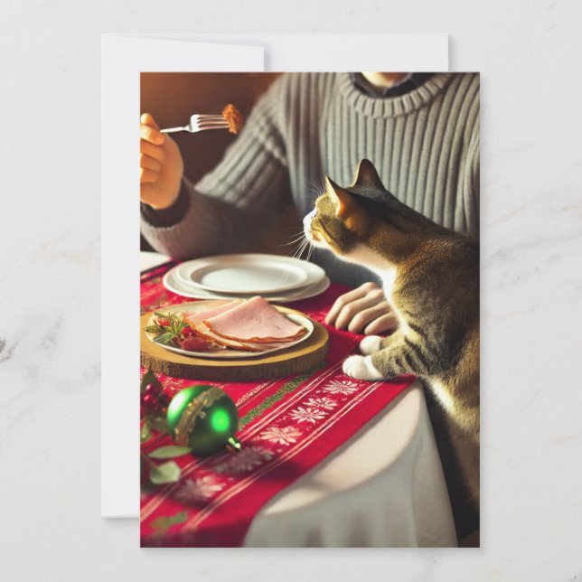 Helgdag Önskemål för Bra av roligt för livsmedel o Julkort (Framsida)