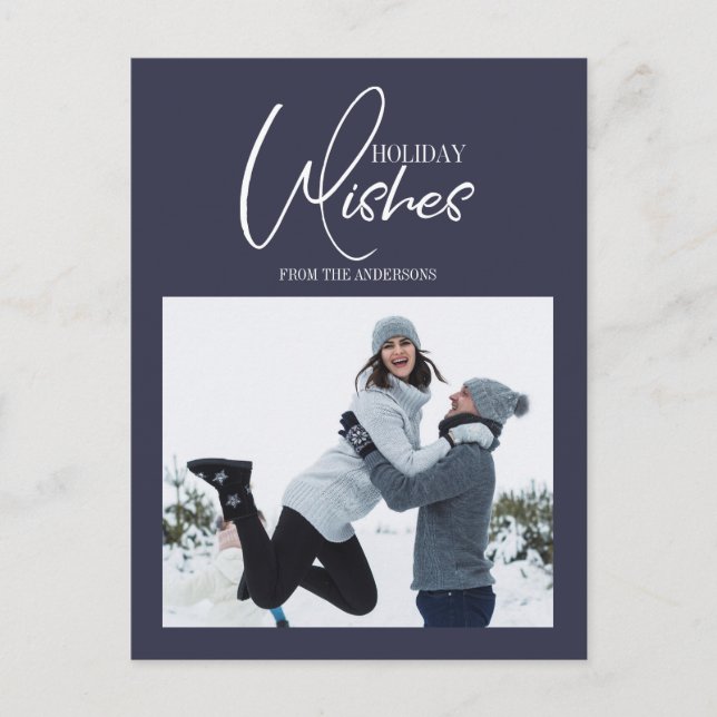 Helgdag Önskemål julfotoport Helg Vykort (Framsida)