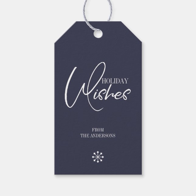 Helgdag Önskemål julklapp Märkre Presentetikett (Framsidan)