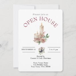 HELGDAG OPEN HOUSE CHRISTMAS CANDLE INBJUDNINGAR