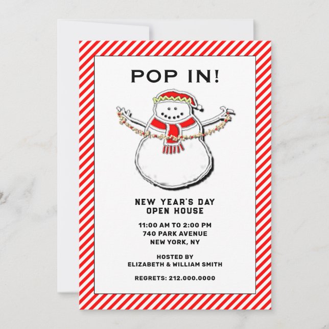 helgdag öppet hus inbjudan (Framsida)