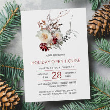 helgdag öppna inbjudan till elegant vintertid