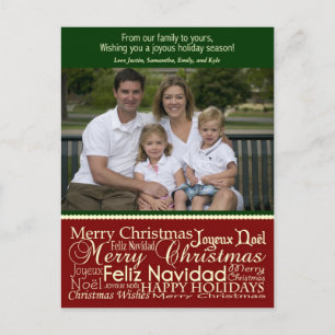 Helgdag Ord Collage julfotoport Helg Vykort