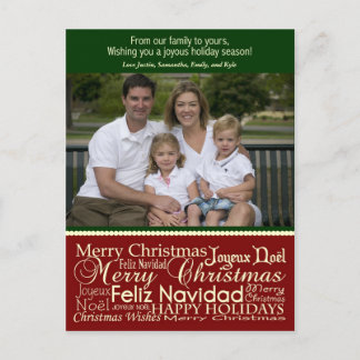 Helgdag Ord Collage julfotoport Helg Vykort