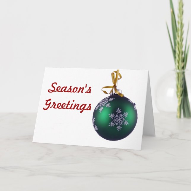 Helgdag Ornament Card Helgkort (Framsida)