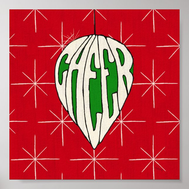 Helgdag Ornament Cheer Poster (Framsidan)