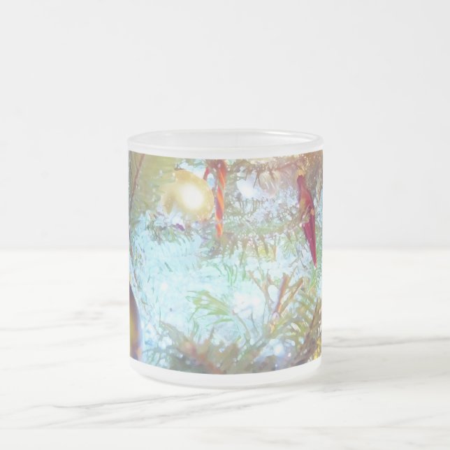 Helgdag Ornaments in Light Frostad Glasmugg (Center)