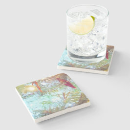 Helgdag Ornaments in Light Underlägg Sten