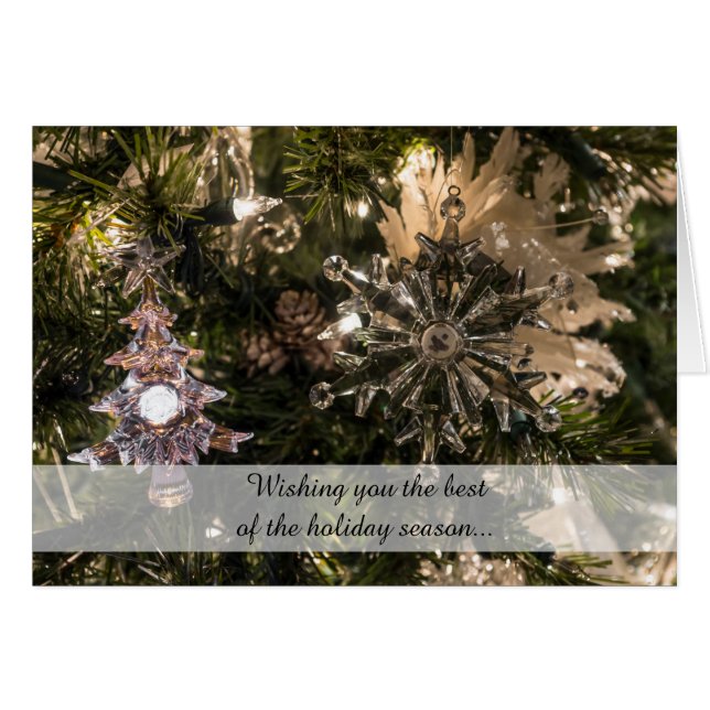 Helgdag Ornaments-kort OBS Kort (Framsidan Horizontal)