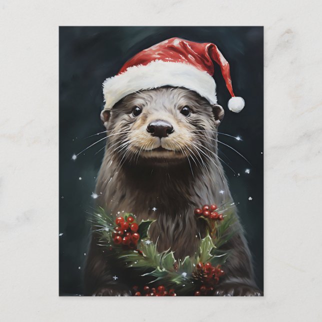 Helgdag Otter Vykort (Framsida)