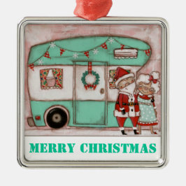 Helgdag på hjul - högvärdig prydnad julgransprydnad metall