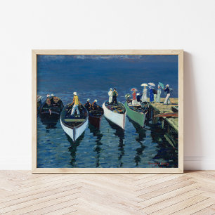 Helgdag på Hudson George Luks Poster
