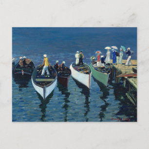 Helgdag på Hudson George Luks Vykort