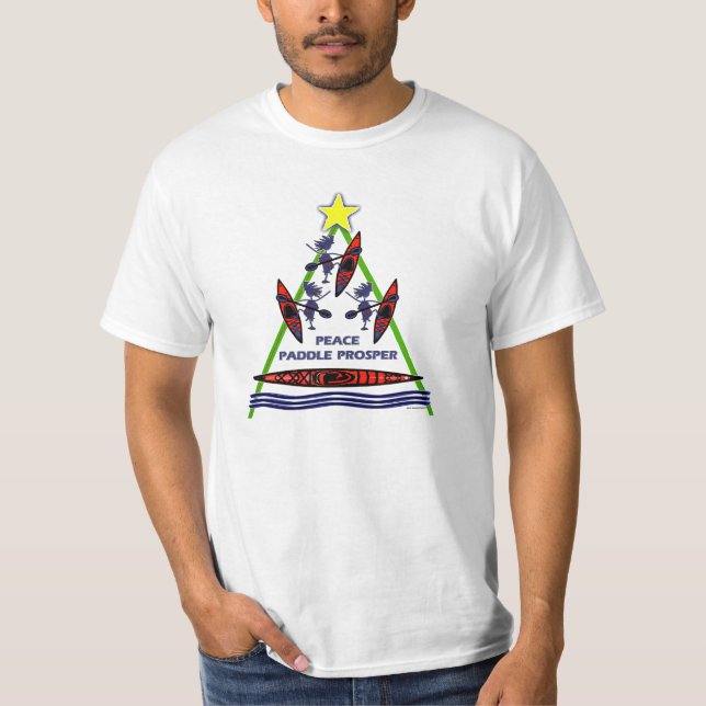 Helgdag paddlar kajakkanotdesign tröja (Framsida)